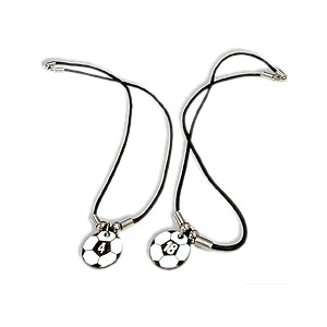 Soccer Ball Number Necklace J-37