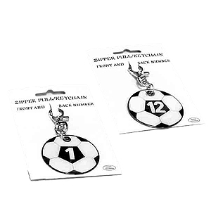 Soccer Ball Metal Bag Tag N-202
