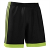 adidas Youth mi Squadra 17 Shorts - Black/Solar Green CF0390-BSG