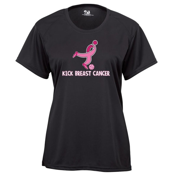 Badger Kick Breast Cancer Women's Tee - Black 4160BKW