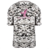 Badger Camo Kick Breast Cancer Tee - White/Digital 4180WH