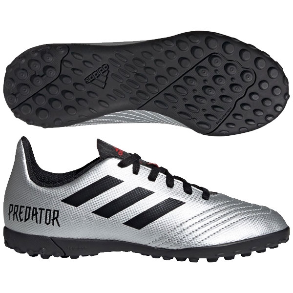 adidas Junior Predator 19.4 TF - Metallic Silver/Black Turf G25825