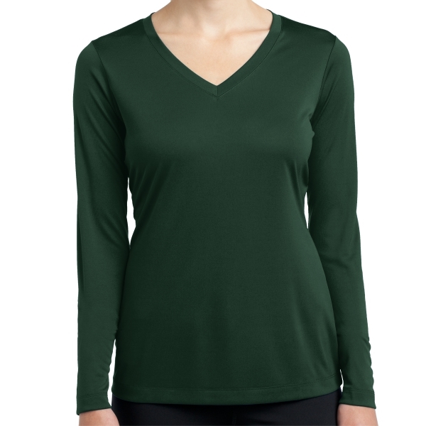 Sport Tek Women's Long Sleeve Performance Shirt - Forest Green LST353LS-FG