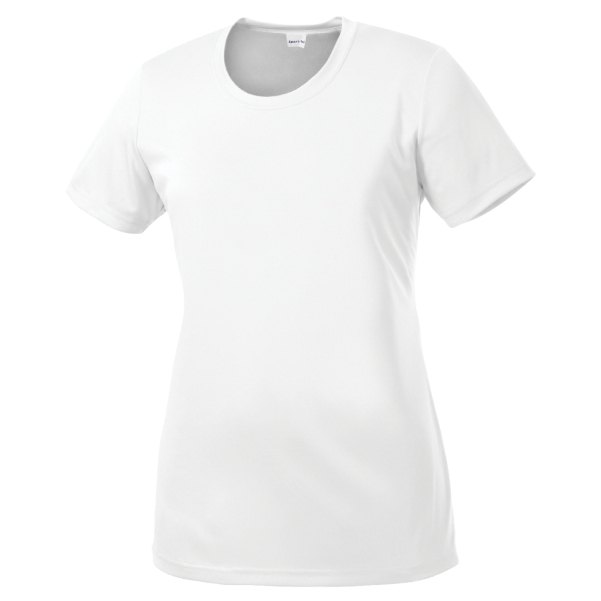 Sport Tek Women's Performance Shirt - White LST350-Whi