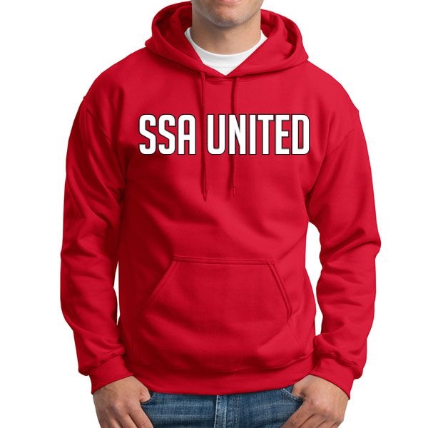SSA United Hooded Sweatshirt - Red SSAHood