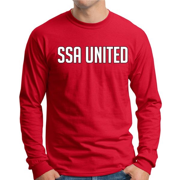 SSA United Long Sleeve T-Shirt - Red SSALTee