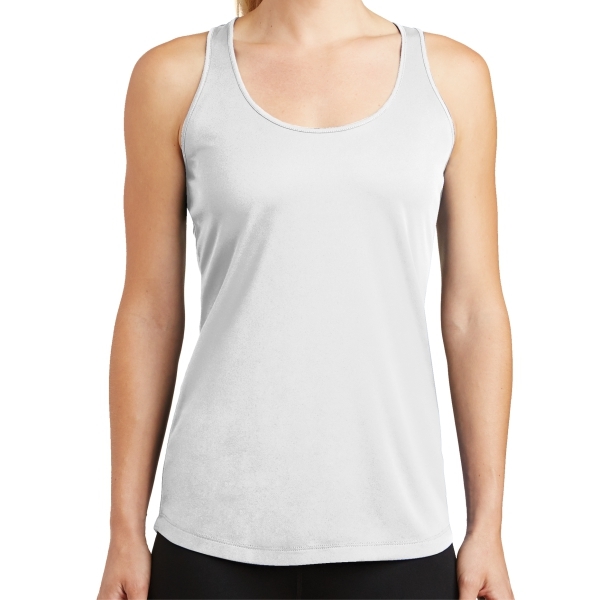 Sport-Tek Women's Racerback Tank - White LST356-Whi