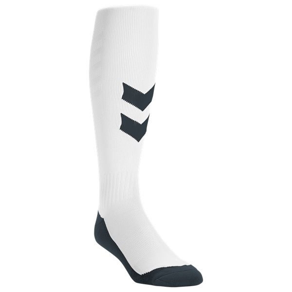 Hummel Fundamental Soccer Sock - White/Black 37000-WB