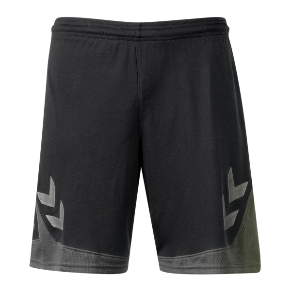 Hummel Youth Lead Poly Shorts - Black/White 207396-2001