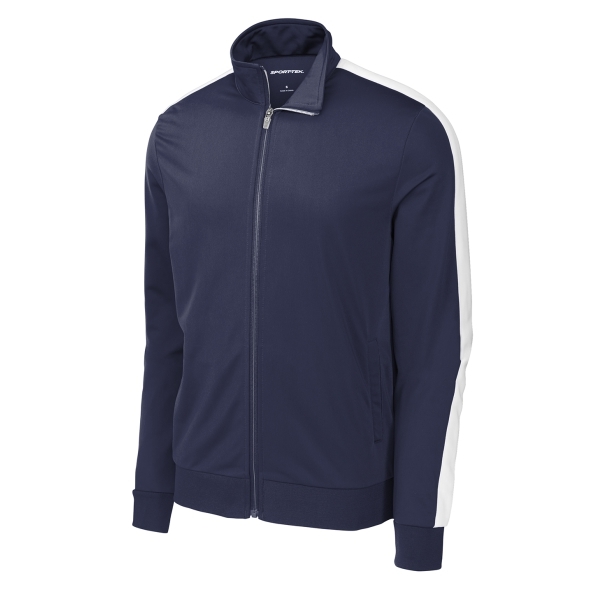 Sport-Tek Youth Tricot Track Jacket - Navy JST94