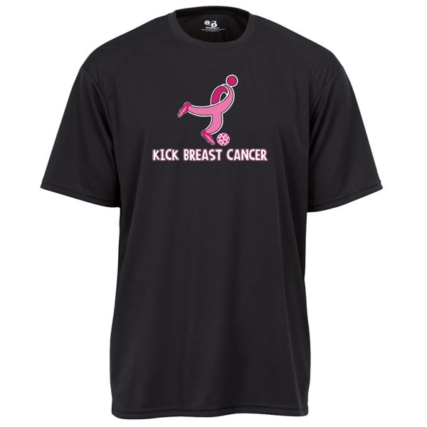 Badger Kick Breast Cancer Tee - Black 4120BK