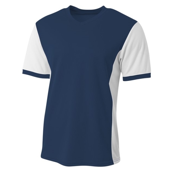 a4 Premier Soccer Jersey - Navy/White N3017N