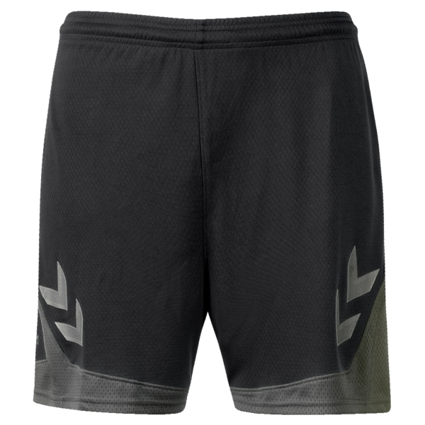 Hummel Women's Lead Poly Shorts - Black/White 207398-2001