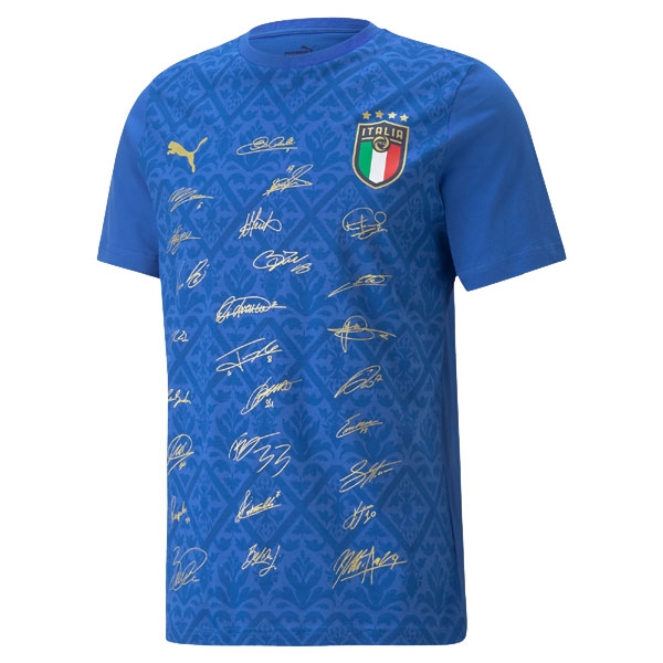 PUMA Italy Signature Winner T-Shirt - Blue /Gold 769992-04