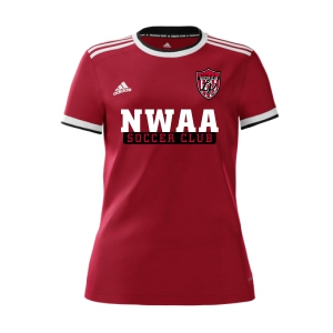NWAA SC adidas Women's mi Competition 21 Jersey - Red/White NWAA-GK6319-RB