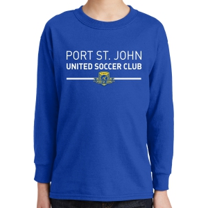 Port St. John United SC Youth Long Sleeve T-Shirt - Blue PSJU-5400B