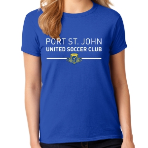 Port St. John United Women's T- Shirt - Blue PSJU-G5000L