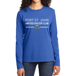Port St. John United Women's Long Sleeve T-Shirt - Blue PSJU-G5400L