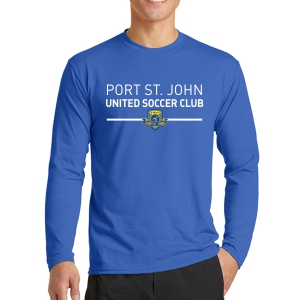 Port St. John United Long Sleeve Performance Shirt - Blue PSJU-ST350LS