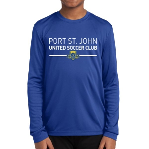 Port St. John United SC Club Youth Performance Long Sleeve Shirt - Blue PSJU-YST350LS