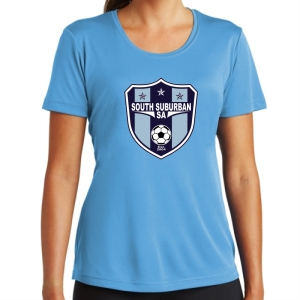 South Suburban Soccer Academy Women's Performance Shirt - Light Blue SSSA-LST350