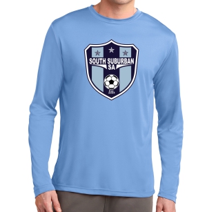 South Suburban Soccer Academy Long Sleeve Performance Shirt - Light Blue SSSA-ST350LS-LS