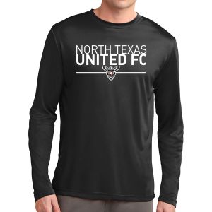 Texas United FC Long Sleeve Performance Shirt - Black ST350LSTU