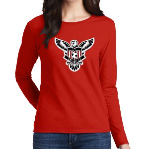 Texas United FC Women's Long Sleeve Logo T-Shirt - Red G5400LLRed