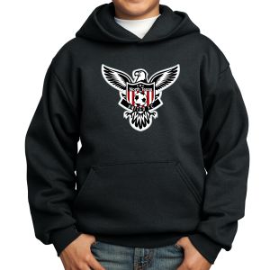 Texas United FC Youth Hooded Logo Sweatshirt - Black PC90YHBla