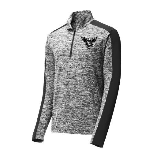 North Texas United 1/4 Zip Pullover Top - Black ST397-NTU