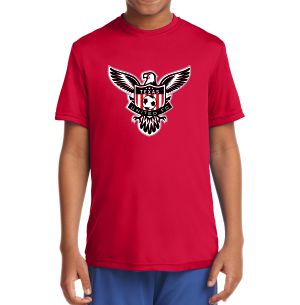 Texas United FC Youth Performance Logo Shirt - Red YST350R