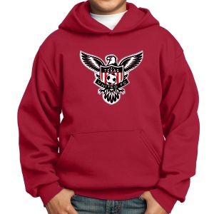 Texas United FC Youth Hooded Logo Sweatshirt - Red PC90YHR