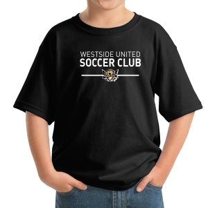 West Side United Youth T-Shirt - Black  WSU-5000B