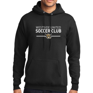 West Side United Hooded Sweatshirt - Black WSU-PC78H