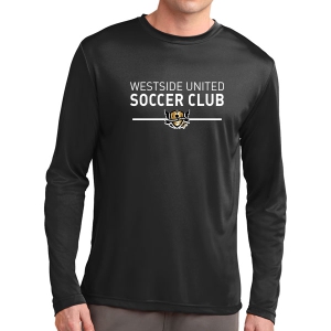 West Side United Long Sleeve Performance Shirt - Black WSU-ST350LS