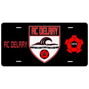 AC Delray Custom License Plate AC-LCPLT