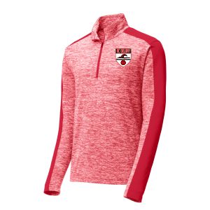 AC Delray 1/4 Zip Pullover Top - Red ST397-ACD