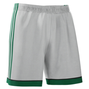 adidas mi Squadra 17 Shorts - Stone Grey/Bold Green CF0394-GBG