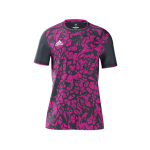 adidas mi Competition 21 Youth Short Sleeve Goalkeeper Jersey - Onix/Shock Pink GL7247-OSP