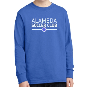 Alameda Soccer Club Youth Long Sleeve T-Shirt - Blue ASC-PC54YLS