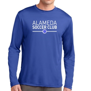 Alameda Soccer Club Long Sleeve Performance Shirt - Royal Blue ASC-ST350LSBlu