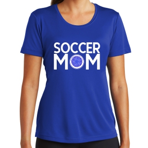 Alameda Soccer Club Women's Soccer Mom Performance Shirt - Blue LST350-ASC