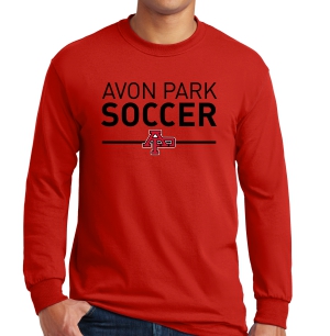 Avon Park Soccer Long Sleeve T-Shirt - Red AP-G5400-R