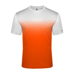 Badger Ombre Youth Tee - White/Orange 220300