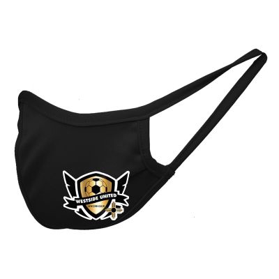 West Side United SC Custom Performance Face Mask - Black WSU-MSKBK