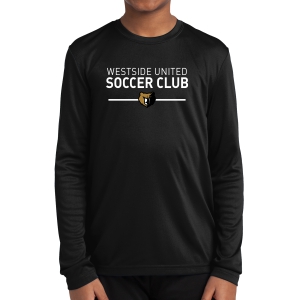 Bears Youth Performance Long Sleeve Shirt - Black WSUB-YST350LSBlk