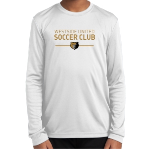 Bears Youth Performance Long Sleeve Shirt - White WSUB-YST350LSWh