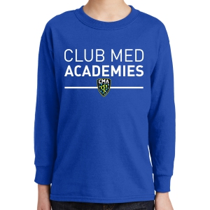 Club Med Academies Youth Long Sleeve T-Shirt - Blue CMA-5400B