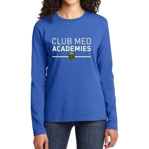 Club Med Academies Women's Long Sleeve T-Shirt - Blue CMA-G5400L
