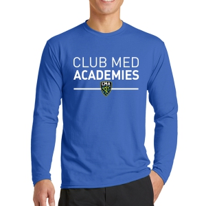 Club Med Academies Club Long Sleeve Performance Shirt - Blue CMA-ST350LS